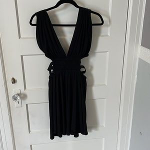 Express black mink dress